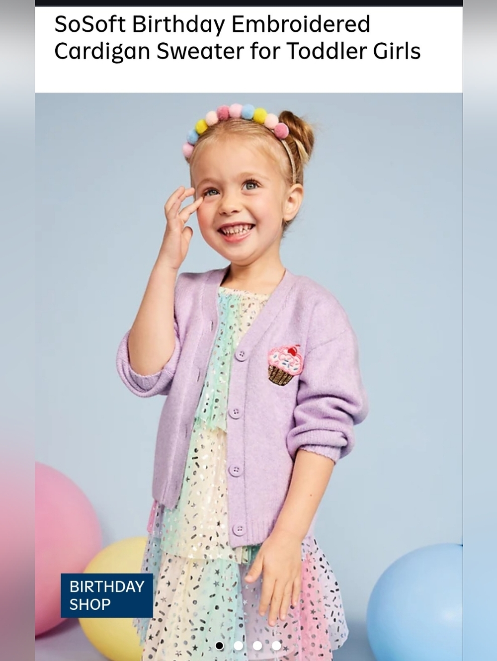 Birthday dress & cardigan sz 4 toddler
